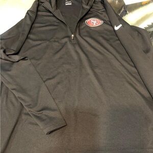 SF Nike Black Quarter-Zip Sweater